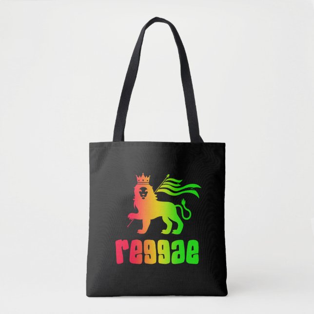 Reggae Rasta Lion  Tote Bag (Front)