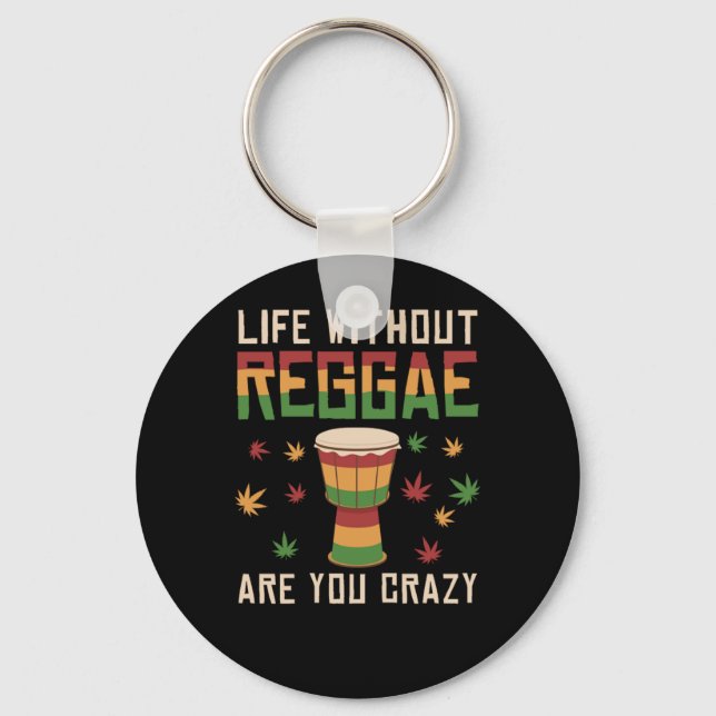 Reggae Rasta Rastafari Keychain (Front)