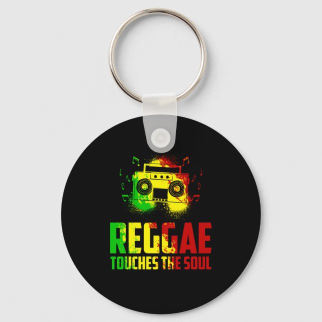Reggae Rasta Rastafari Keychain (Front)
