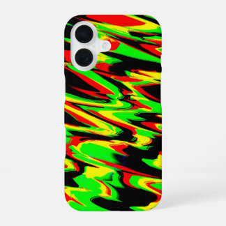 Reggae Rasta Rastafarian Green Black Red iPhone 16 Case