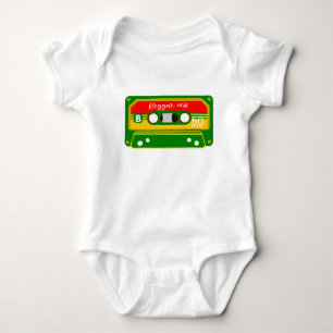Reggae Rastafarian Colours Mix tape Baby Bodysuit
