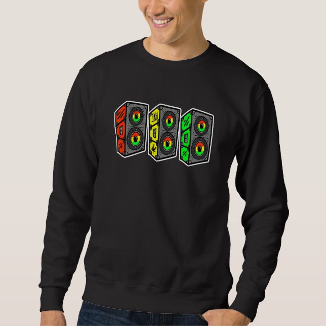 Reggae Roots Sound System Rastafari Sweatshirt (Front)