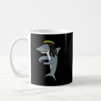 Reggae Shark Funny Dreadlock Rasta Coffee Mug