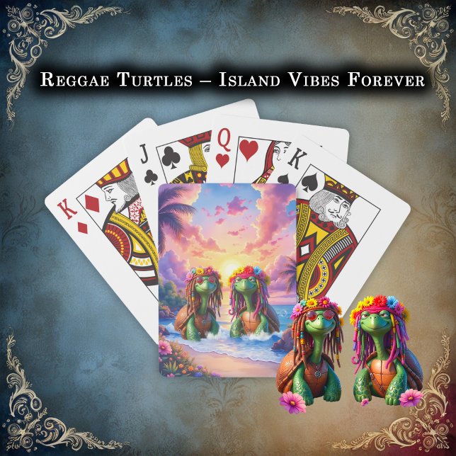 Reggae Turtles – Island Vibes Forever.  Playing Cards (Creator Uploaded)