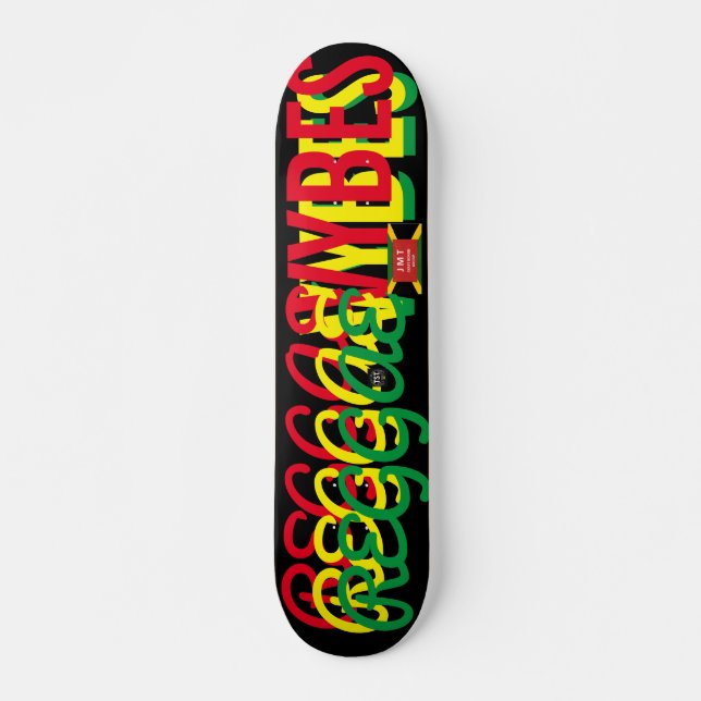 REGGAE VYBZ   JMT 7 3/4" Skateboard Deck (Front)