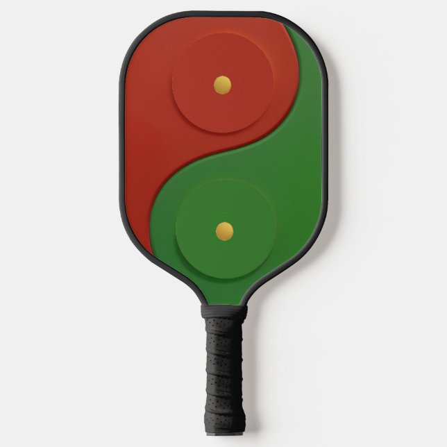 Reggae Yin & Yang Pickleball Paddle (Front)