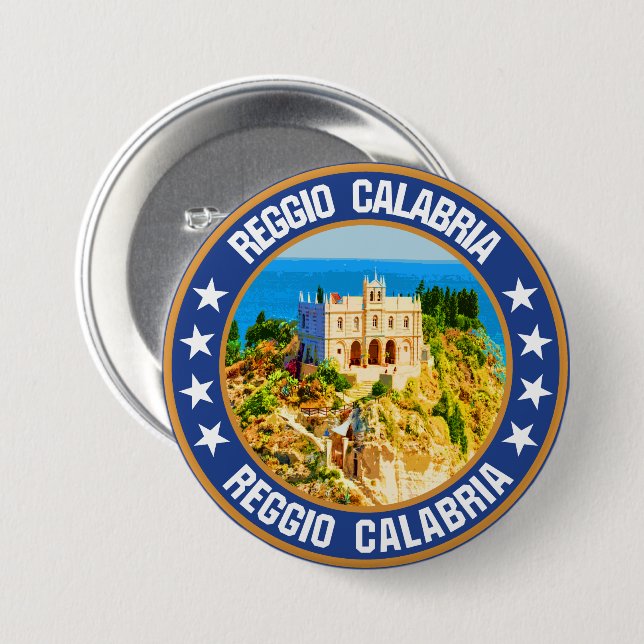 Reggio Calabria                                    3 Inch Round Button (Front & Back)