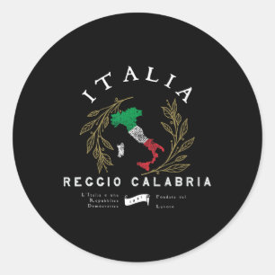 Reggio Calabria Italy Vacation Souvenir Classic Round Sticker