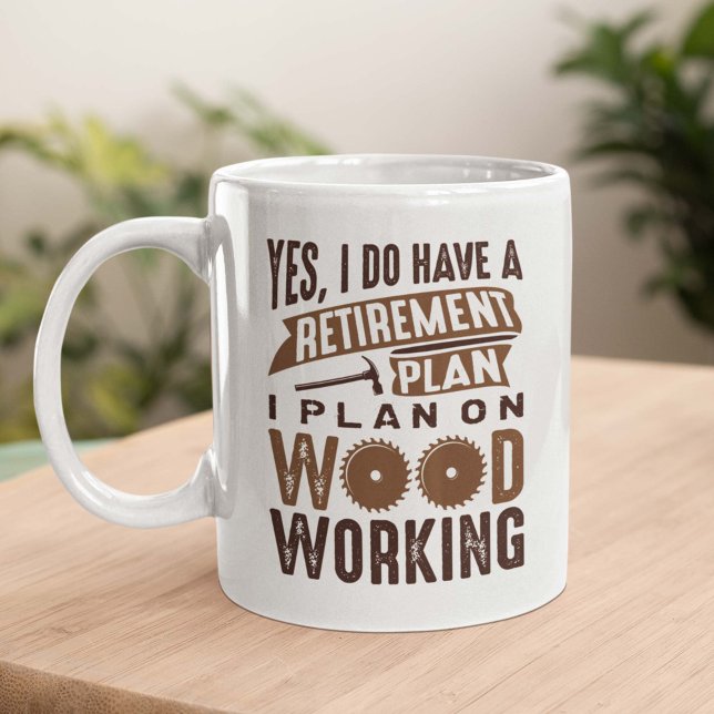 Régime de retraite Boiseries Café Mug (Créateur téléchargé)