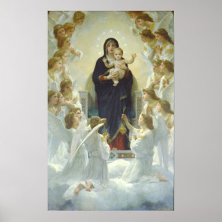 Regina angelorum – William Adolphe Bouguereau Poster