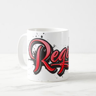 Regina red Heart Graffiti Tasse Kaffeetasse Coffee Mug