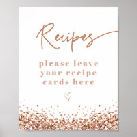 REGINA Rose Gold Sequins Bridal Shower Recipes