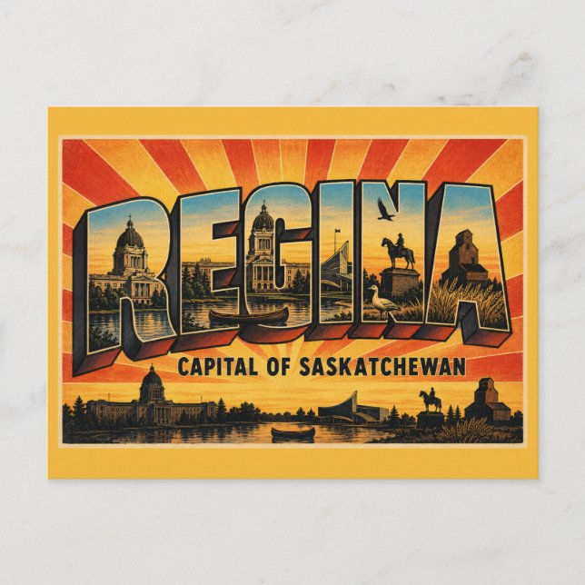 Regina Saskatchewan Capital City Postcard (Front)