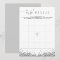  REGINA Silver Sequins Bridal Shower Bingo Game
