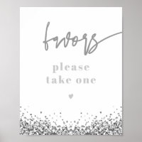REGINA Silver Sequins Disco Wedding Party Favours