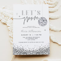 REGINA Silver Sequins Let's Disco Birthday Party