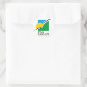 Region Guadeloupe flag Classic Round Sticker (Bag)
