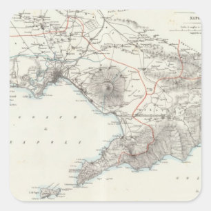 Region of Naples Italy Square Sticker