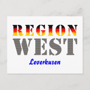 Region West - Leverkusen Postcard
