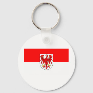 regional flag of Brandenburg Keychain