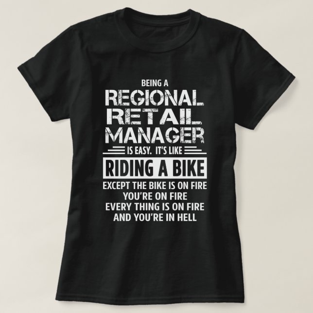 Regional Retail Manager T-Shirt (Design Front)