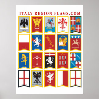 Regions of Italy poster