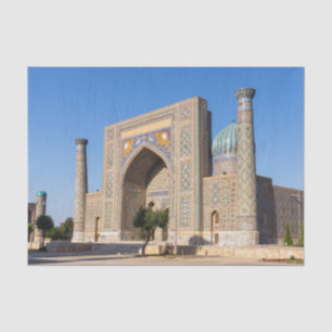Registan square at sunset - Samarkand, Uzbekistan  Tissue Paper