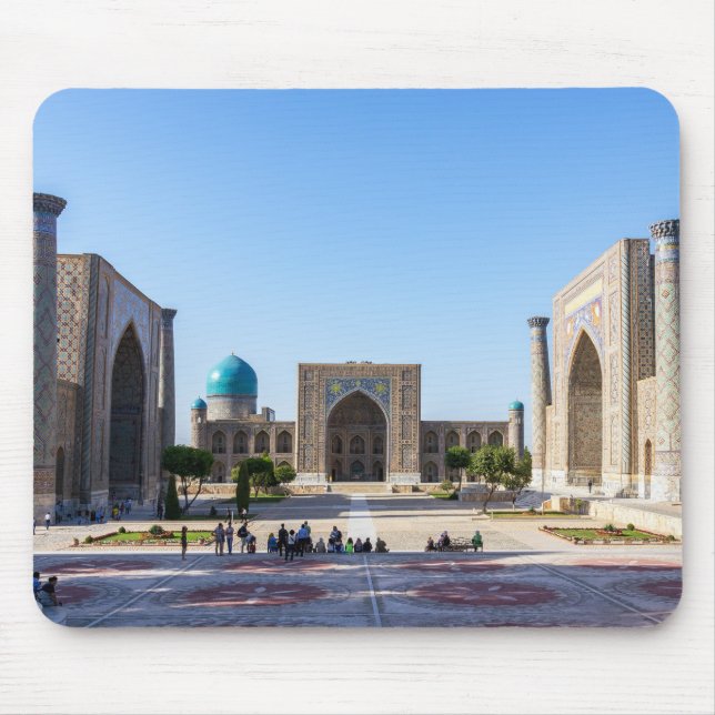 Registan square - Samarkand, Uzbekistan, Asia Mouse Pad (Front)