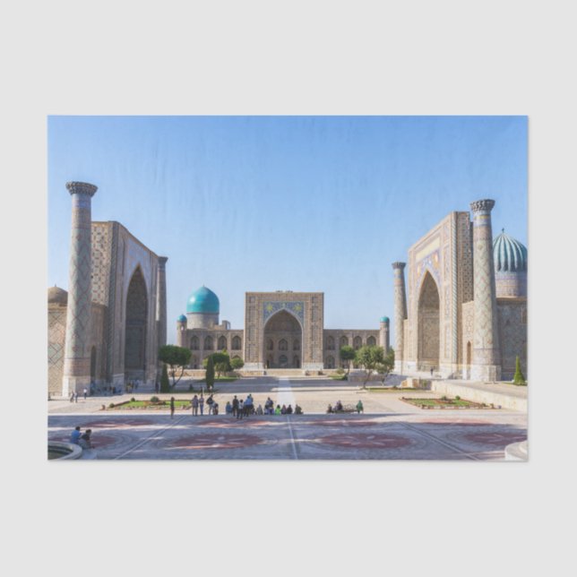 Registan square - Samarkand, Uzbekistan, Asia Tissue Paper (Front)