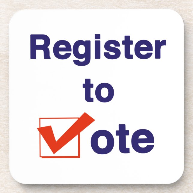 Register to Vote 2026 Elections Coaster (Front)