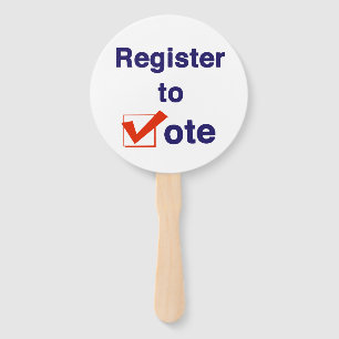 Register To Vote 2026 Hand Fan