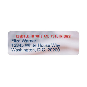 Register to Vote Subtle American US Flag Patriotic