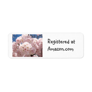 Registered at Amazon.com Label Stickers Gifts
