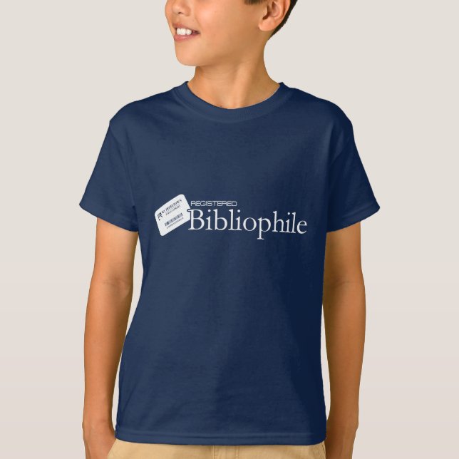 Registered Bibliophile T-Shirt (Front)