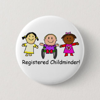 Registered Childminder 2 Inch Round Button