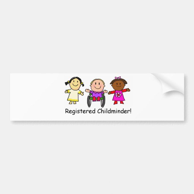 Registered Childminder Bumper Sticker (Front)