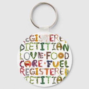 Registered Dietician - Healthy Food - Customize  Keychain