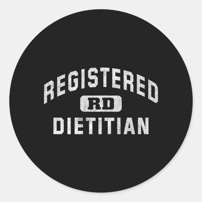 Registered Dietician Nutritionist Classic Round Sticker (Front)