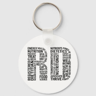 Registered Dietician RD Keychain