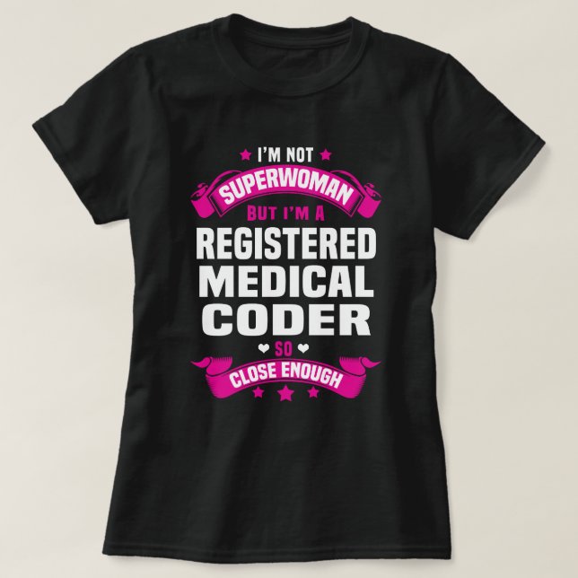 Registered Medical Coder T-Shirt (Design Front)
