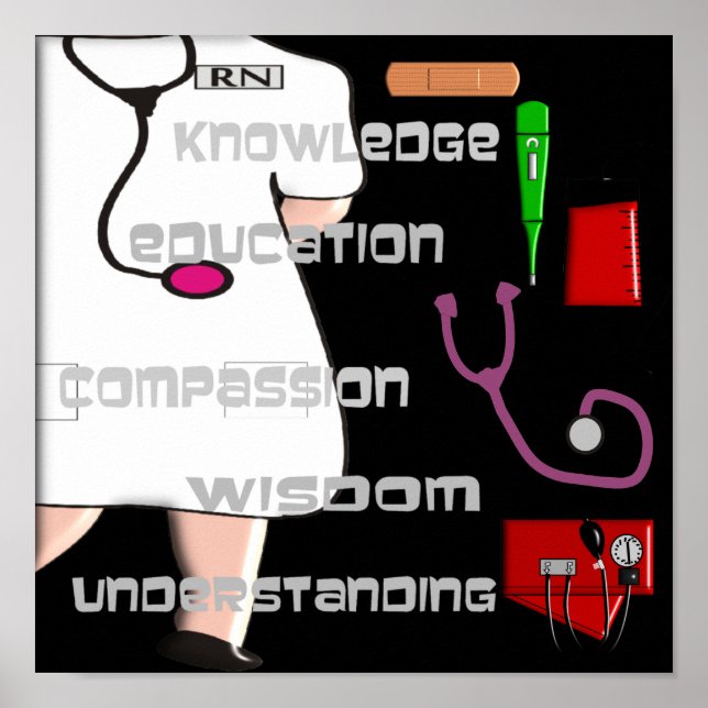 Registered Nurse ARt Poster - (Front)
