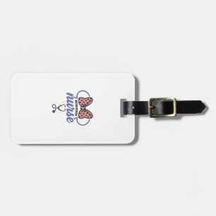 Registered Nurse Bow Stethoscope Vintage Graphic_1 Luggage Tag
