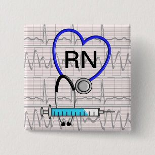 Registered Nurse Button Stethoscope