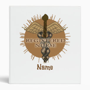 Registered Nurse Caduceus  binder