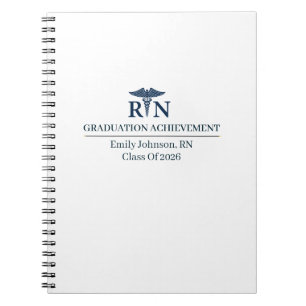 Registered Nurse Custom Name Since Year Notebook