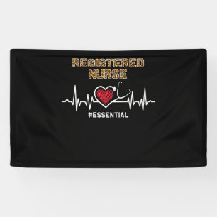Registered Nurse #Essential Stethoscope Heartbeat Banner