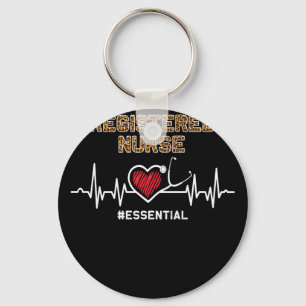 Registered Nurse #Essential Stethoscope Heartbeat Keychain