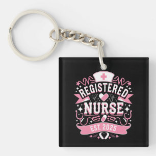 Registered Nurse Est 2025 Nursing Student Keychain
