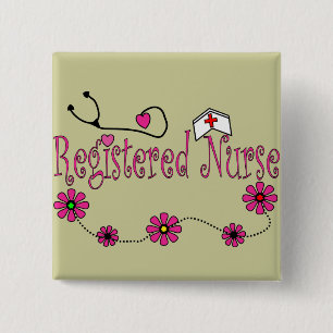Registered Nurse Gifts 2 Inch Square Button