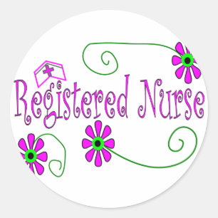 Registered Nurse gifts-- Classic Round Sticker